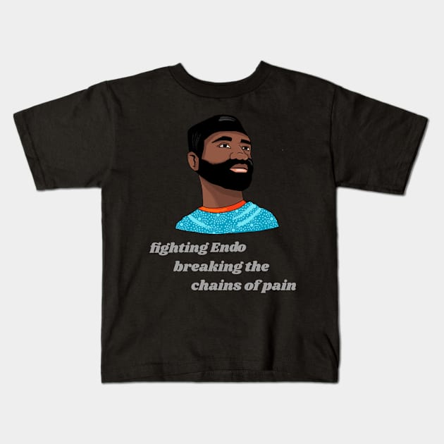 fighting Endo, breaking the chains of pain Kids T-Shirt by Zipora